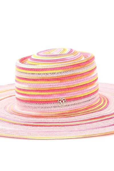 Shop Maison Michel Kat Capeline Hat In Multi