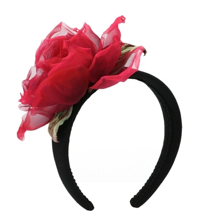 Shop Dolce & Gabbana Flower Headband In Multi
