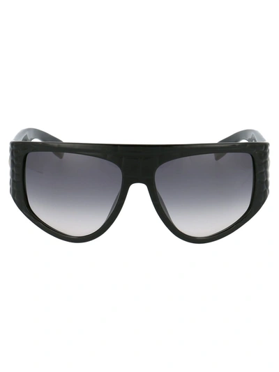 Shop Max Mara Linda G Sunglasses In Black