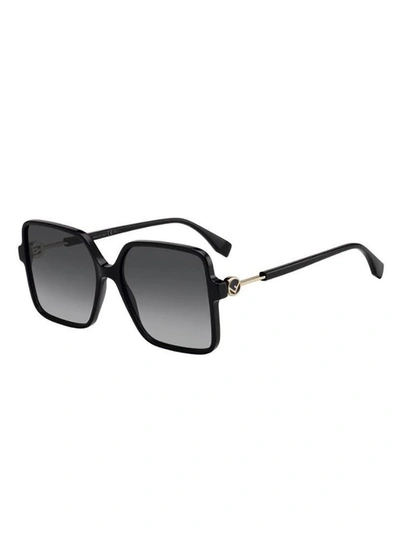 Shop Fendi Eyewear Square Frame Sunglasses In Black