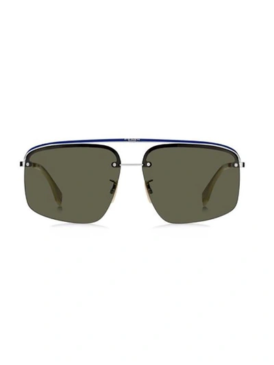 Shop Fendi Eyewear Aviator Sunglasses In Multi