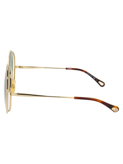 Shop Chloé Eyewear Round Frame Sunglasses In Multi