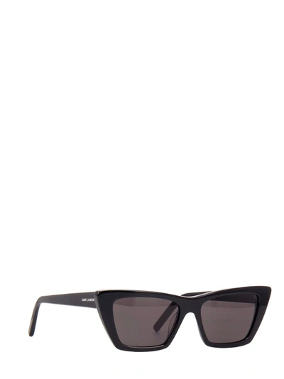 Shop Saint Laurent Eyewear Mica Sunglasses In Black