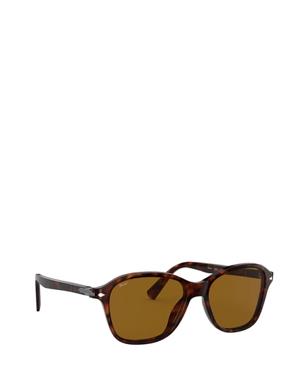 Shop Persol Square Frame Sunglasses In Brown
