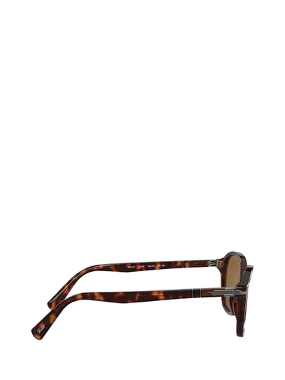 Shop Persol Square Frame Sunglasses In Brown