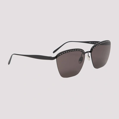 Shop Alaïa Rectangular Frame Sunglasses In Black