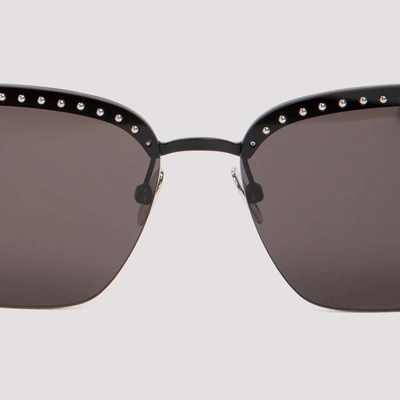 Shop Alaïa Rectangular Frame Sunglasses In Black
