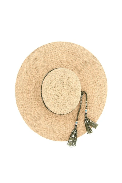 Shop Alanui Santa Fe Gaucho Sun Hat In Beige