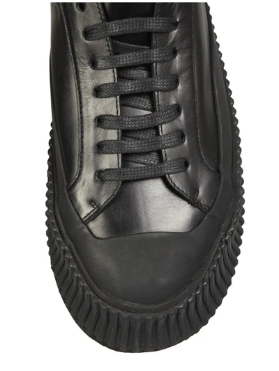 Shop Jil Sander Oversized Sole Sneakers In Black
