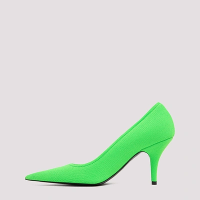 Shop Balenciaga Knife Knit Pumps In Green