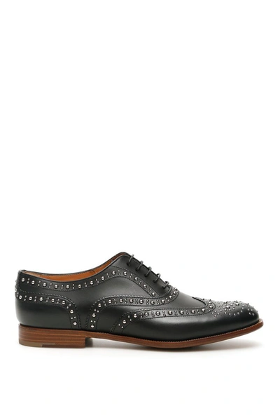 Shop Church's Burwood 7 Met Lace Up Oxford Shoes In Black