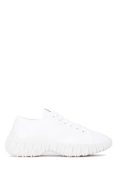 Shop Miu Miu Chunky Sole Sneakers In White
