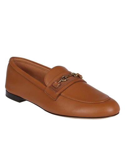 Shop Ferragamo Salvatore  Gancini Soft Moccasin In Brown