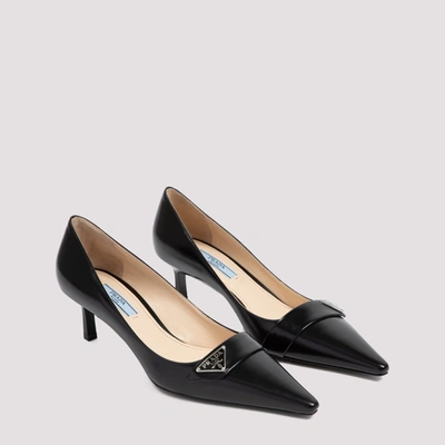 Shop Prada Pointed Toe Pumps In Black