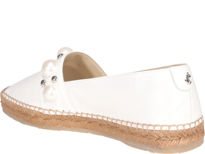 Shop Jimmy Choo Dru Embellished Flats In White