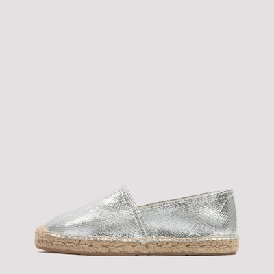 Shop Isabel Marant Canae Espadrilles In Silver