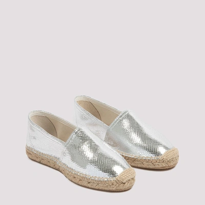 Shop Isabel Marant Canae Espadrilles In Silver