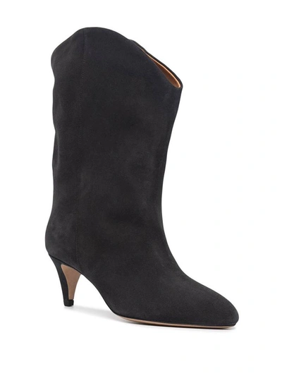 Shop Isabel Marant Dernee Heeled Ankle Boots In Black