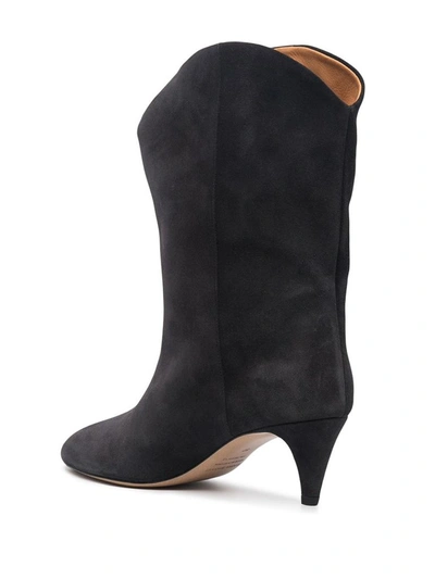 Shop Isabel Marant Dernee Heeled Ankle Boots In Black
