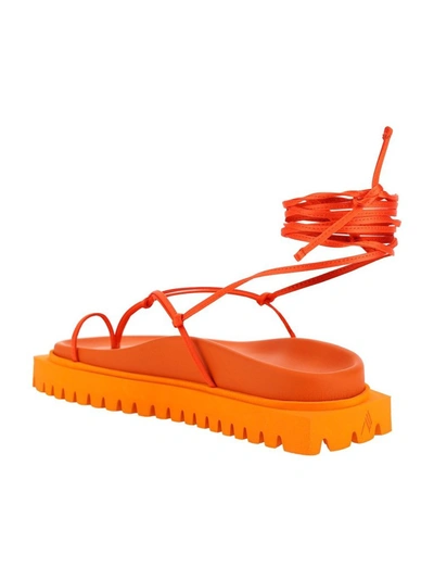 Shop Attico The  Renee Sandals In Orange