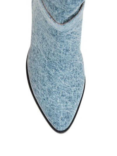 Shop Isabel Marant Denim Ankle Boots In Blue