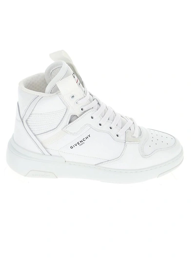 Shop Givenchy Wing Mid Sneakers In White