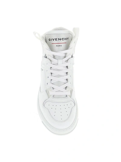 Shop Givenchy Wing Mid Sneakers In White
