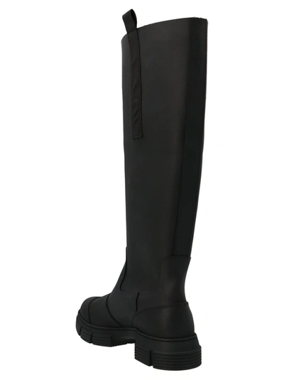 Shop Ganni Country Knee-high Boots