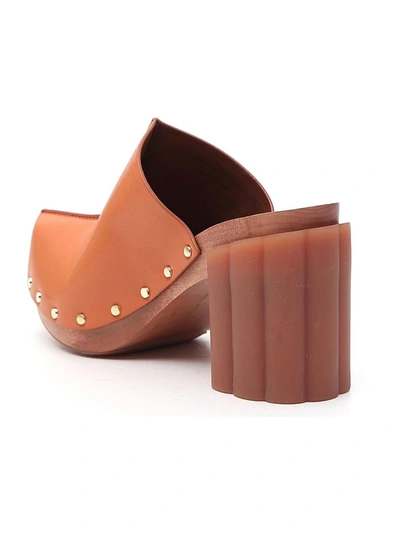 Shop Stella Mccartney Studded Block In Brown