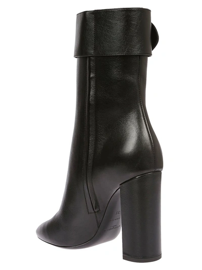 Shop Saint Laurent Joplin Ankle Boots In Black