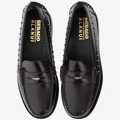 Shop Alanui Beaded Loafers In Brown