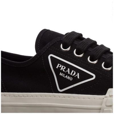 Shop Prada Wheel Lace In Black