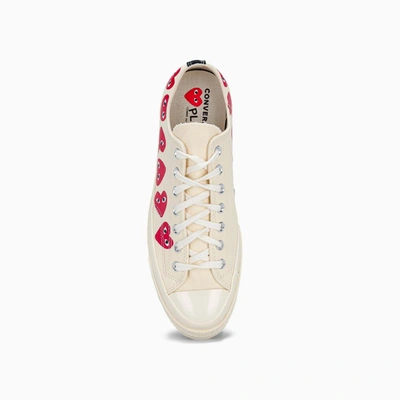 Shop Comme Des Garçons Play X Converse Chuck Taylor Heart 1970s Sneakers In White