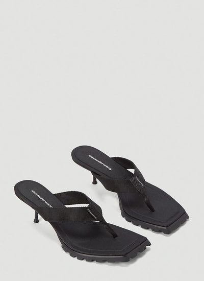 Shop Alexander Wang Jessie Lug Sandals In Black