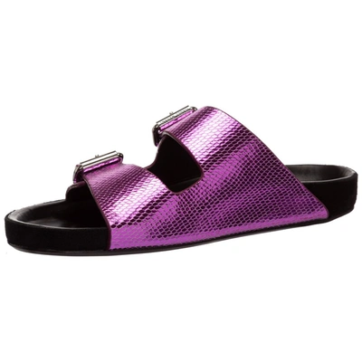 Shop Isabel Marant Lennyo Sandals In Purple