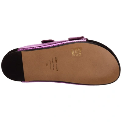 Shop Isabel Marant Lennyo Sandals In Purple