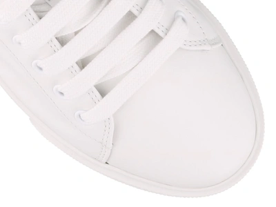 Shop Miu Miu Diamond Embellished Sneakers In White
