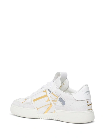 Shop Valentino Vl7n Band Sneakers In White