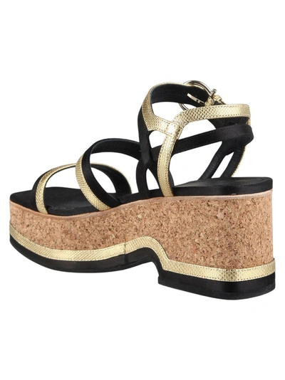 Shop Ferragamo Salvatore  Mysen Platform Sandals In Black