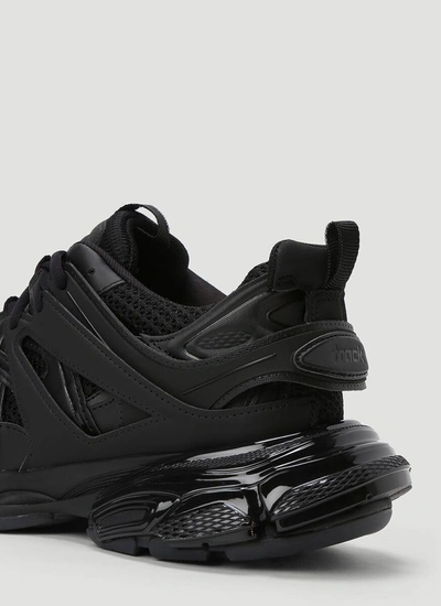 Shop Balenciaga Track Clear Sole Sneakers In Black