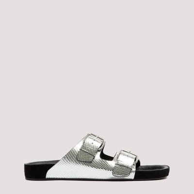 Shop Isabel Marant Lennyo Sandals In Silver