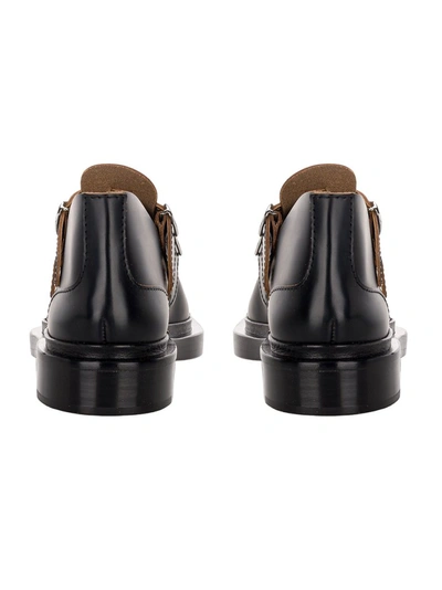 Shop Jil Sander Antick Buckle Detail Loafers In Black