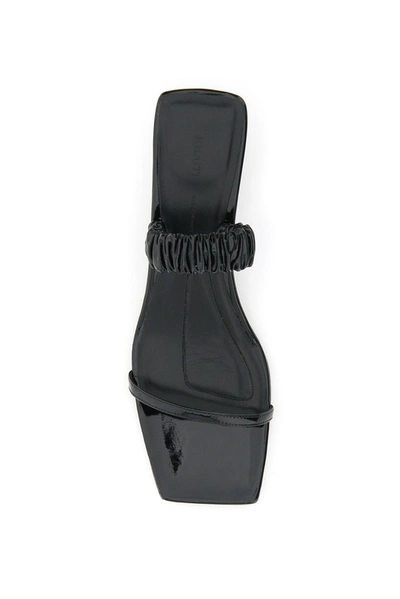 Shop Khaite Georgia Double Strap Sandals In Black