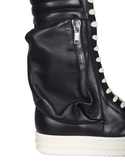 Shop Rick Owens Cargo Basketball Boots In Black