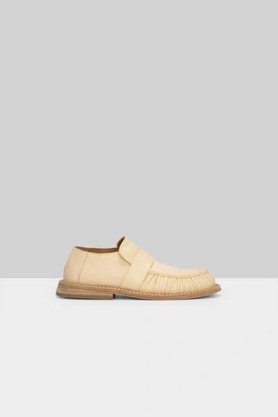 Shop Marsèll Alluce Gathered Detail Loafers In Beige