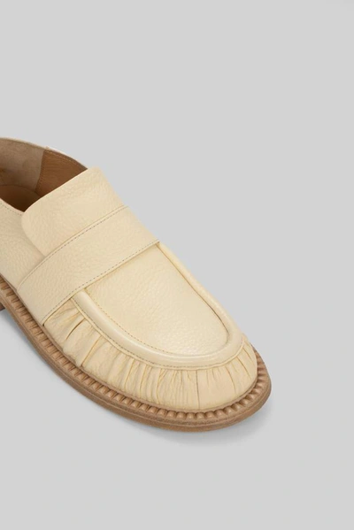 Shop Marsèll Alluce Gathered Detail Loafers In Beige