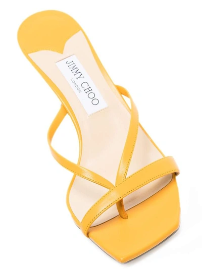 Shop Jimmy Choo Maelie 70 Sandals In Yellow