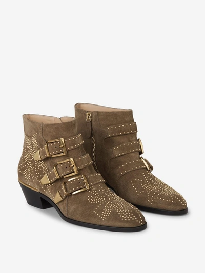 Shop Chloé Susanna Ankle Boots In Brown