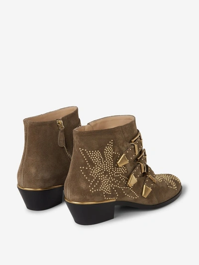 Shop Chloé Susanna Ankle Boots In Brown