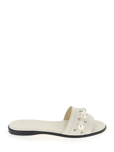 Shop Jimmy Choo Minea Sandals In White